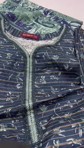 Rs 3800 Bin saeed Khaddar stitched 3pc  ~ LARGE Rs 3800 Bin saeed Khaddar stitched 3pc  ~ LARGE